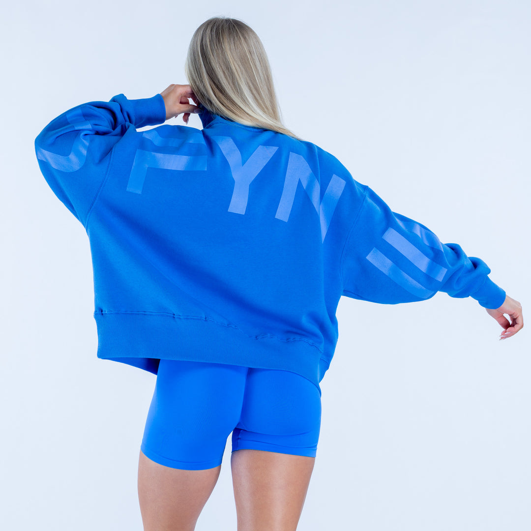 Signature Quarter Zip Sweatshirt | Electric Blue