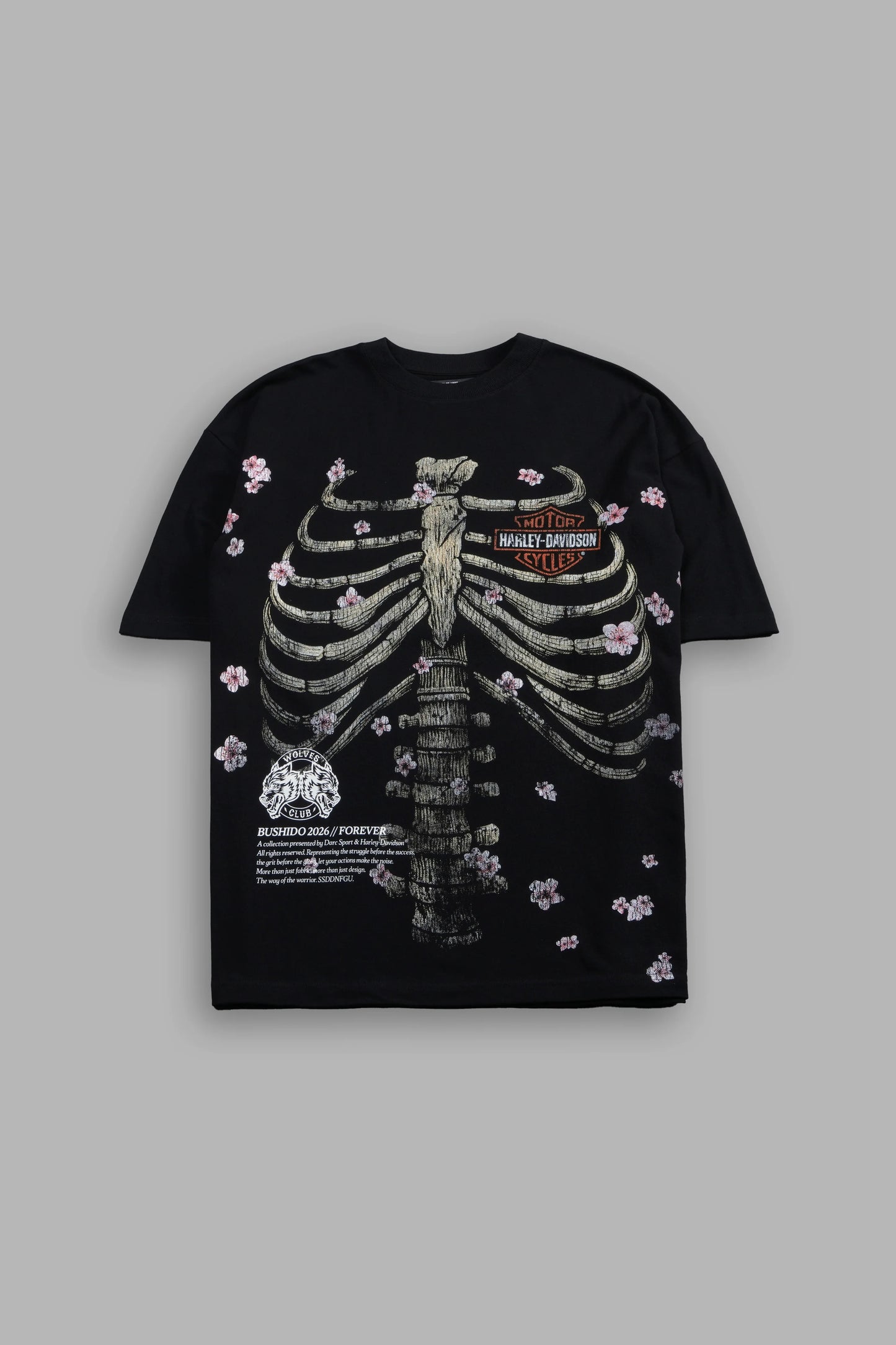 DS-0234 Mori Blosson Premium Tee in Black