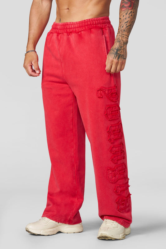 2093 - Patchwork Sweats - Red