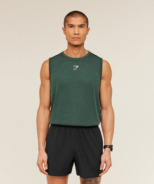 GS-0128 Lightweight Seamless Tank - GS Victory Green/ Marl