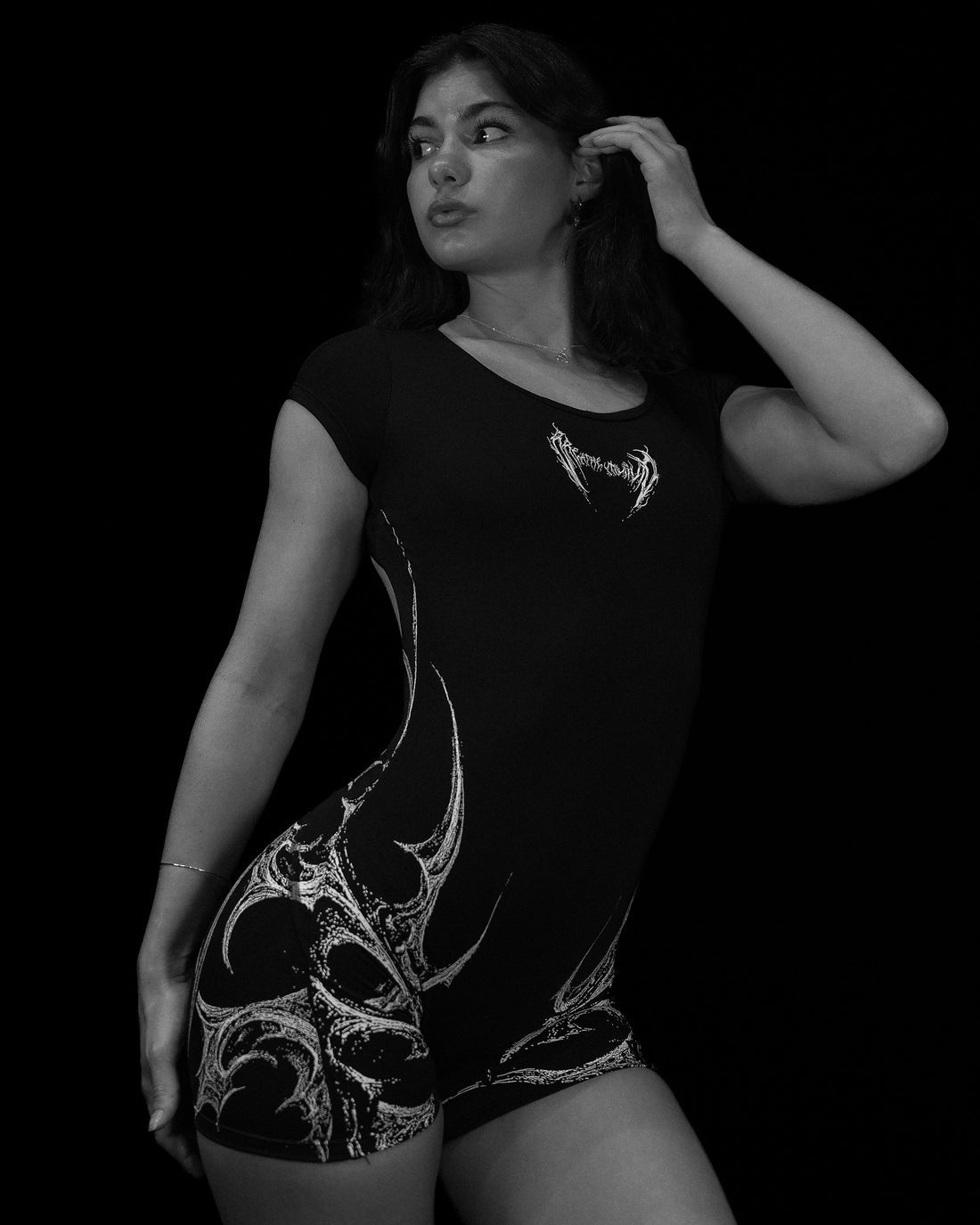 BD-0081 Women’s Void Tech™ Revenant Open Back Bodysuit [VOID BLACK]
