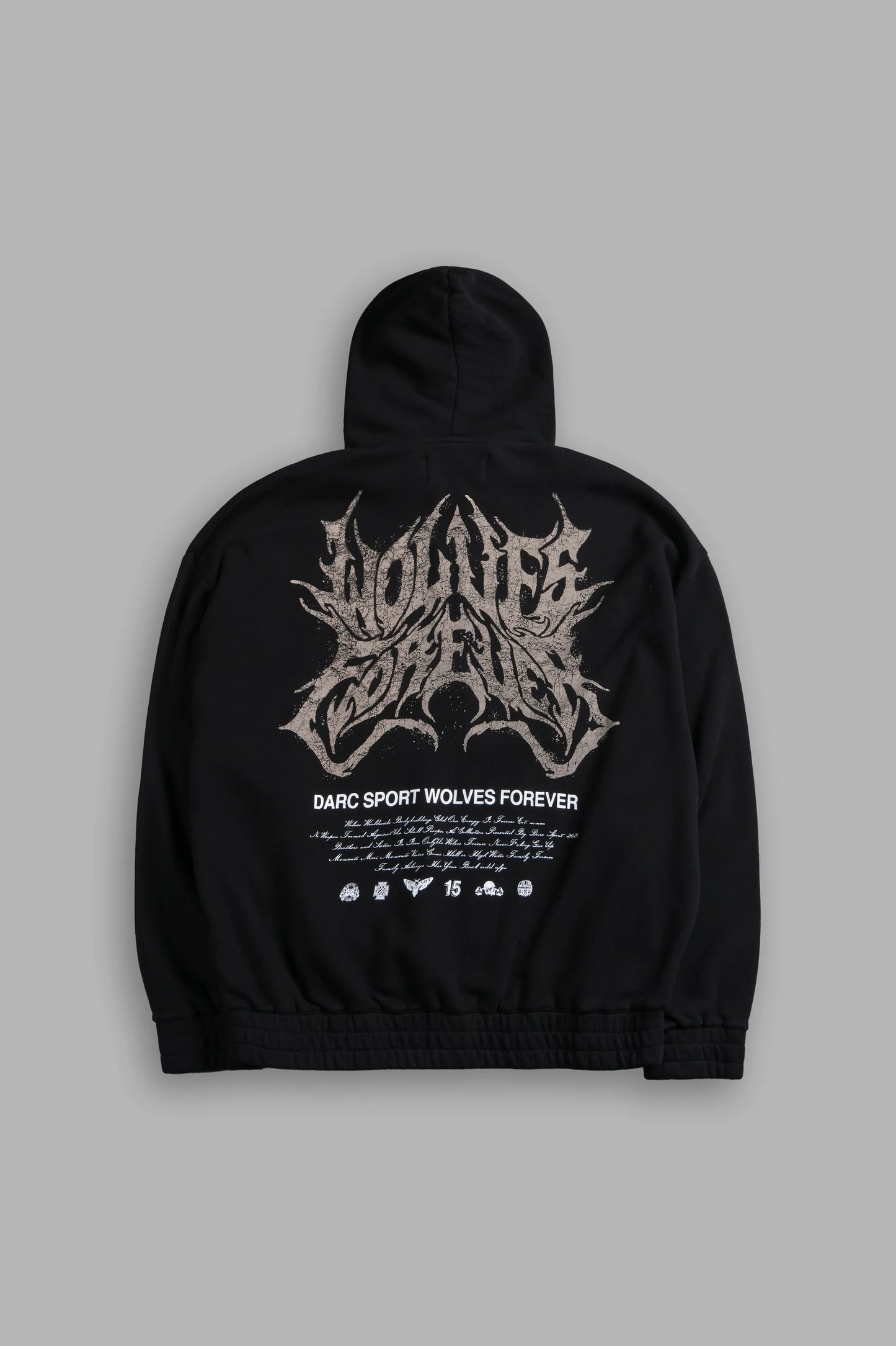 DS-0191 Sheer Loyalty “Chambers” Zip Hoodie in Black