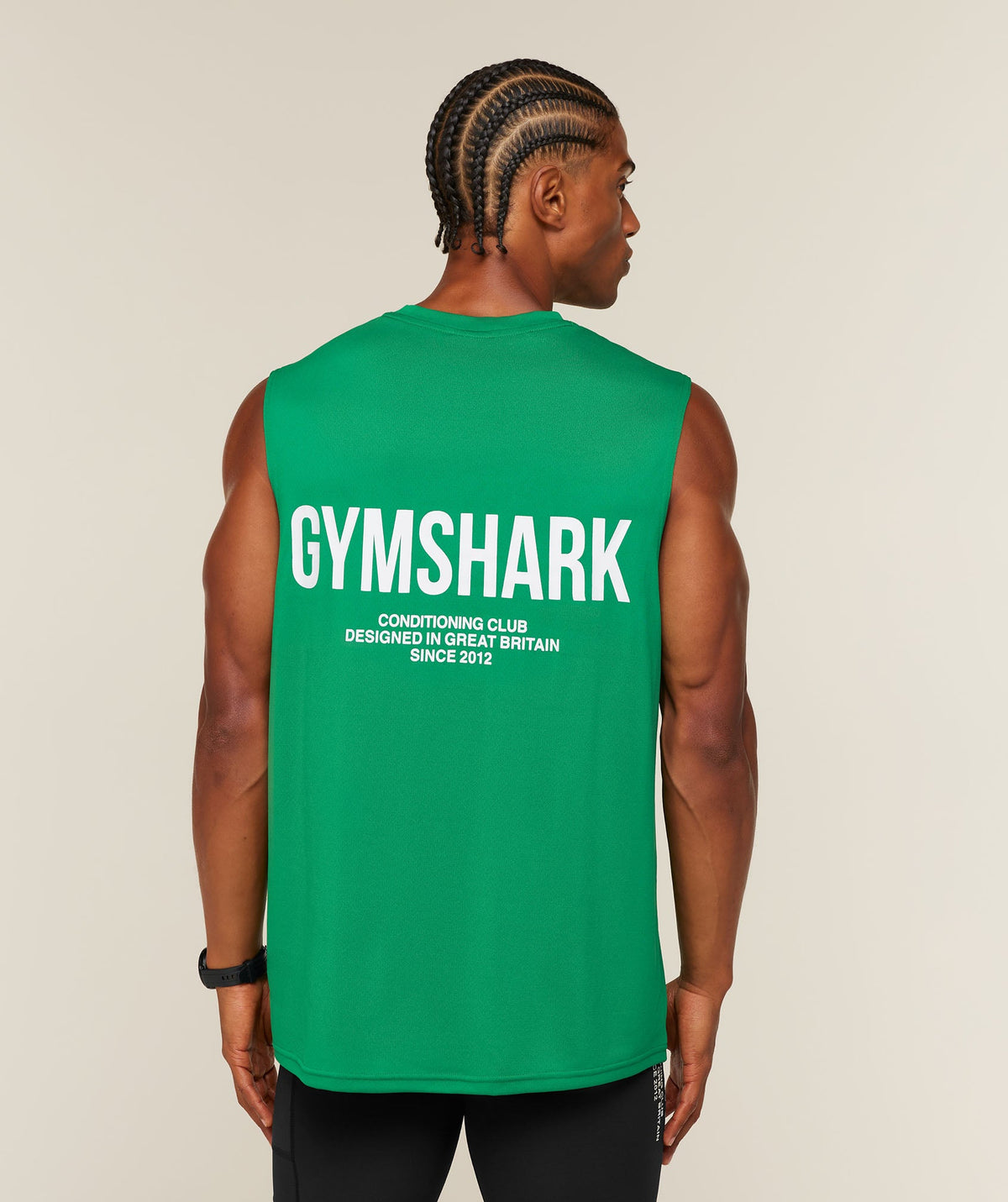 GS-0059 Conditioning Club Tank - Track Green/White