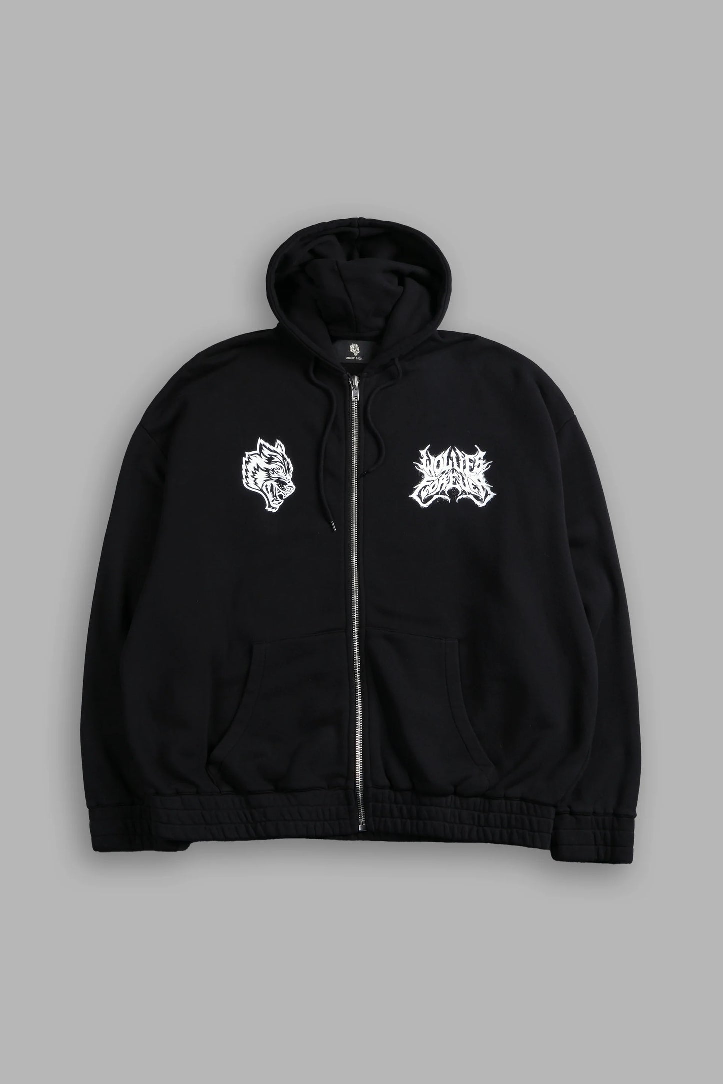 DS-0191 Sheer Loyalty “Chambers” Zip Hoodie in Black