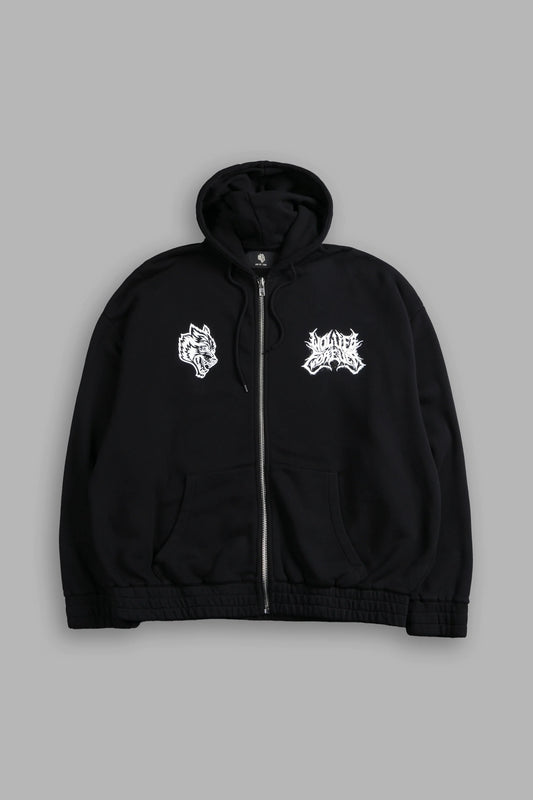 DS-0191 Sheer Loyalty “Chambers” Zip Hoodie in Black