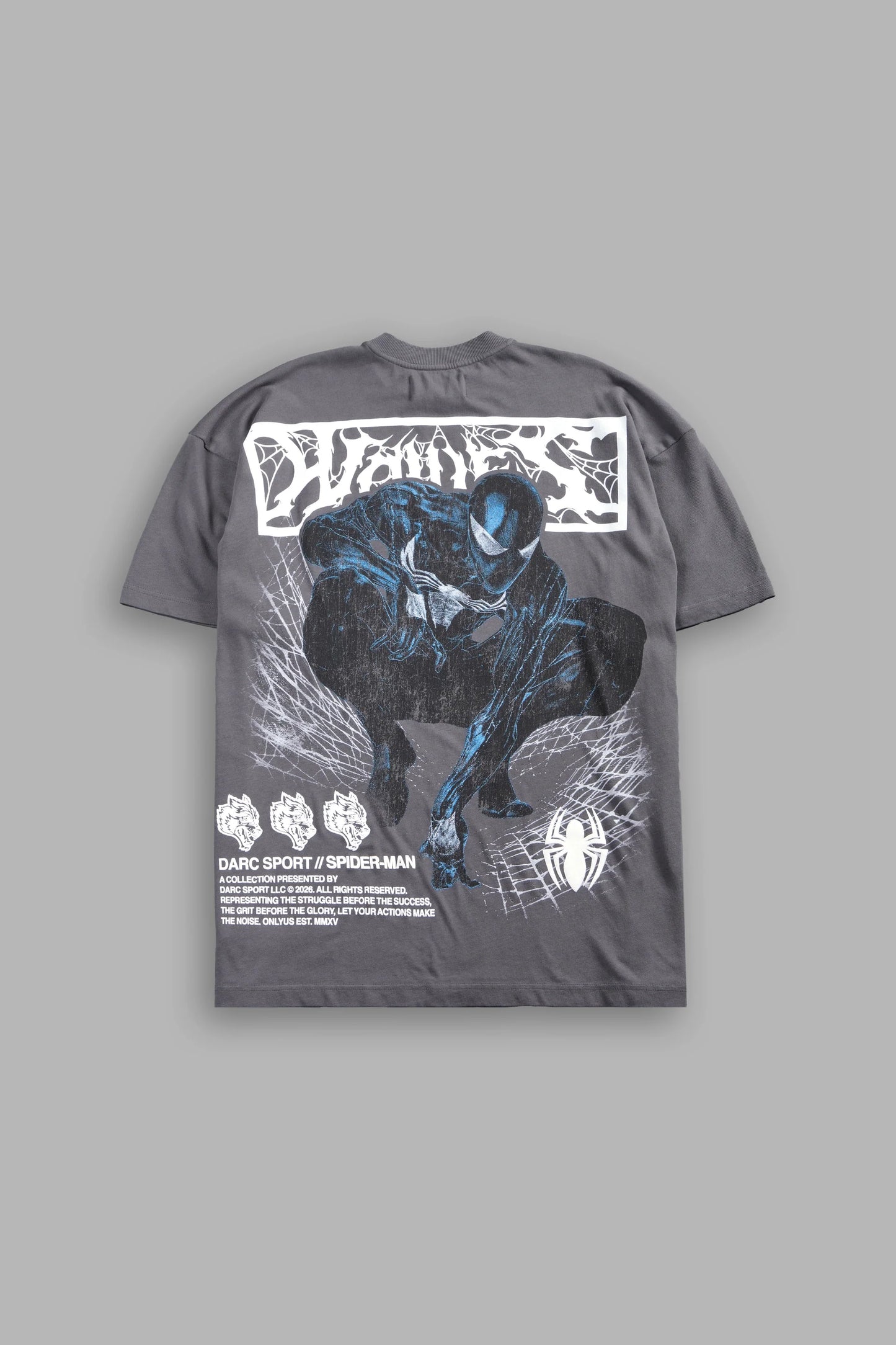DS-0241 Dark Symbiote Premium Oversized Tee in Slate Gray