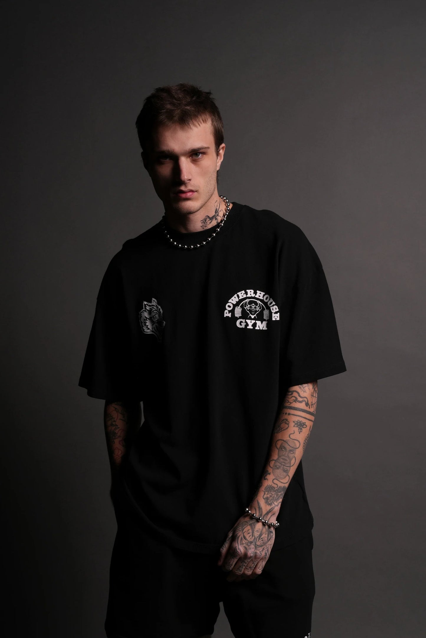DS-0111 NFGU Powerhouse “Premium” Oversized Tee in Black