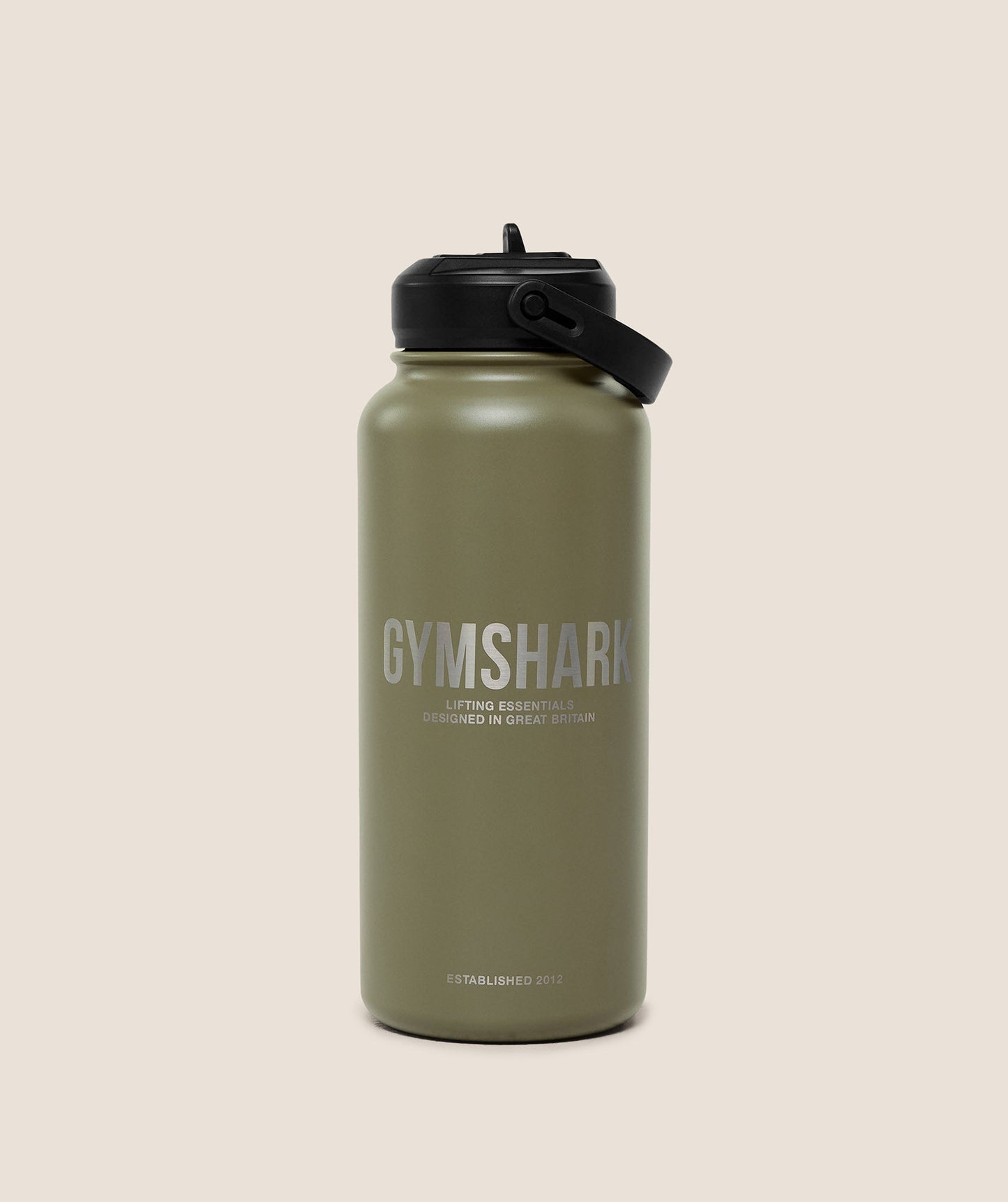 GSA-0042 Gymshark Metal Insulated Straw Bottle 1L - GS Grounded Green