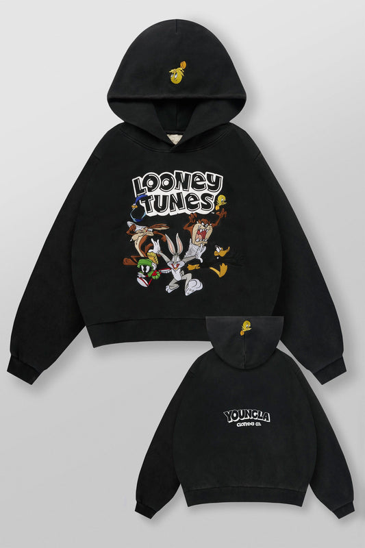 5114 - Looney Tunes Embroidered Hoodies - The Crew
