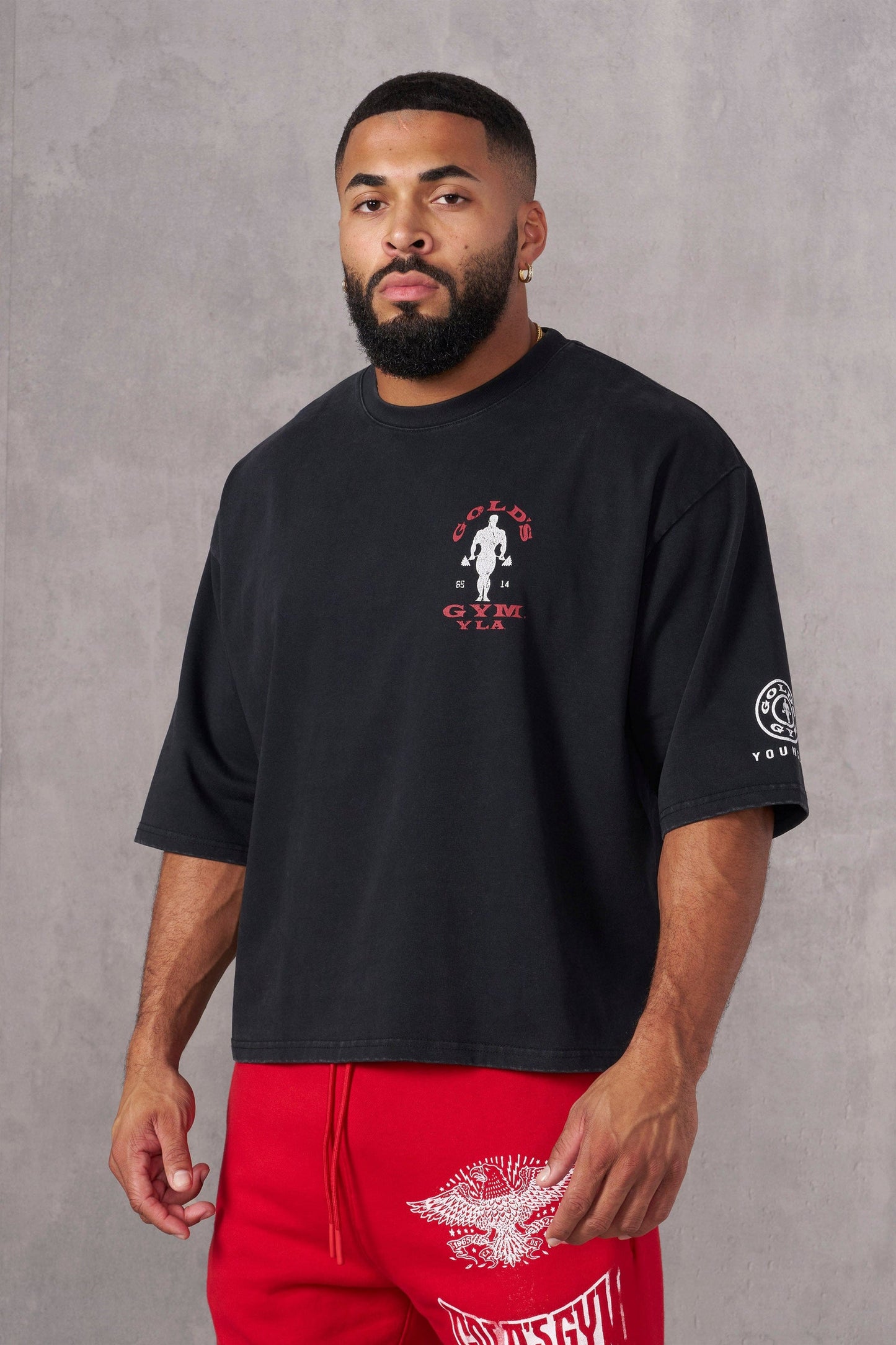 4002 - Golds Gym New Age Tee - Black