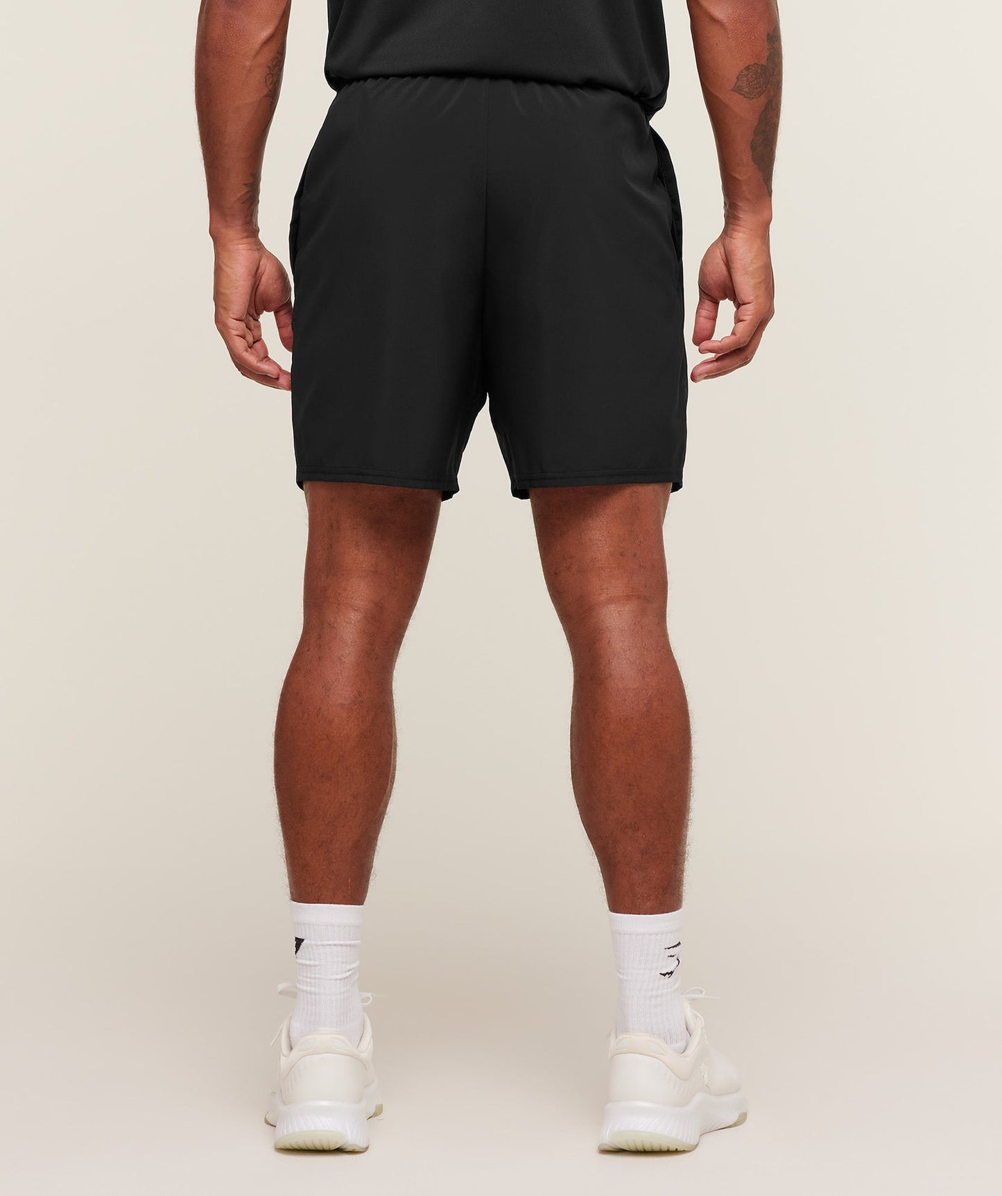 GS-0097 Hybrid Graphic 7" Shorts - Black