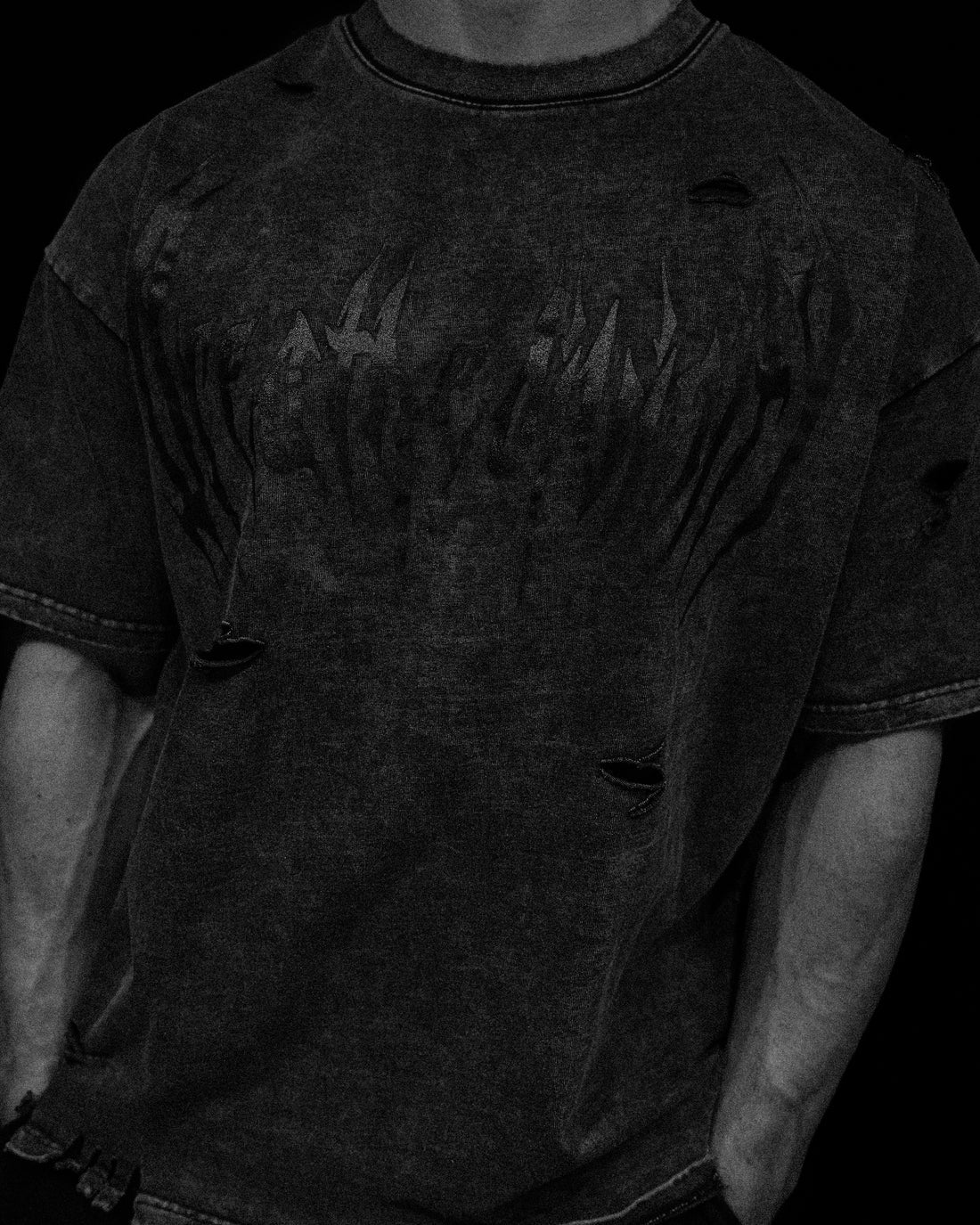 BD-0090 Destroyed Oversized T-shirt [VINTAGE]