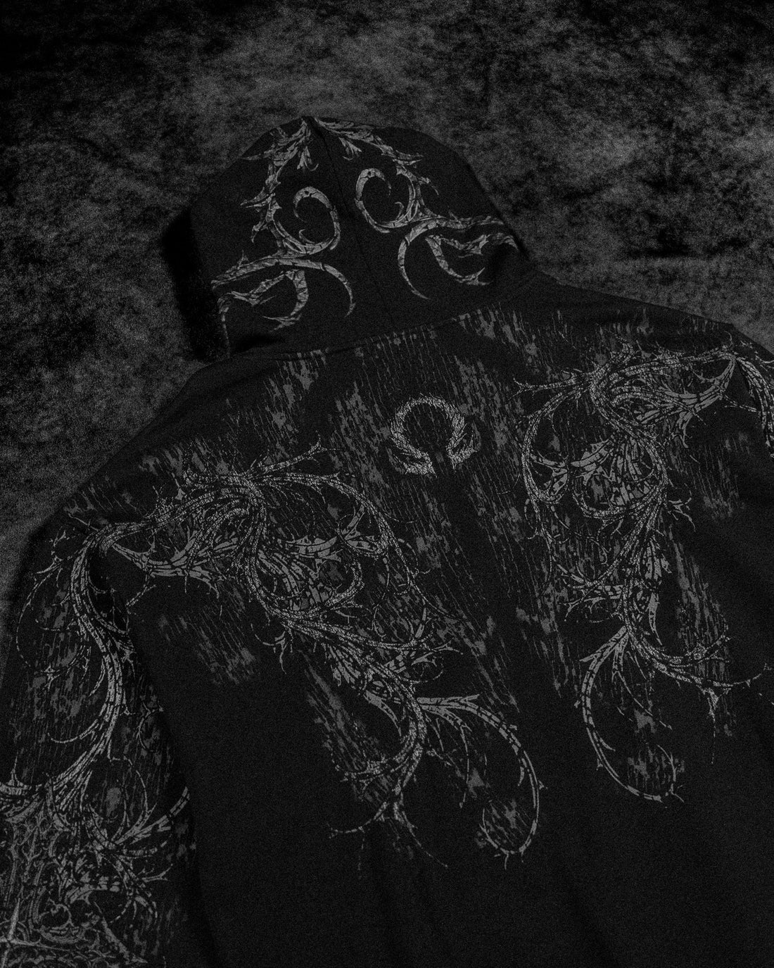BD-0111 Sanctuary Oversized Zip-up Hoodie [VOID BLACK]