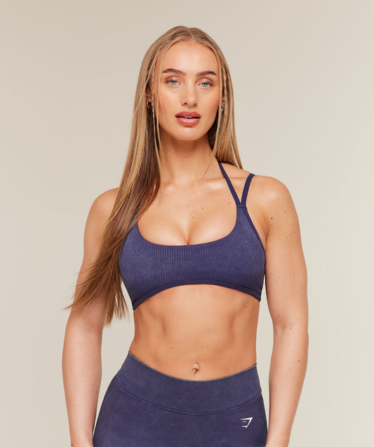GSW-0128 Gymshark x Bratz Light Support Sports Bra - Indigo Purple/Wash