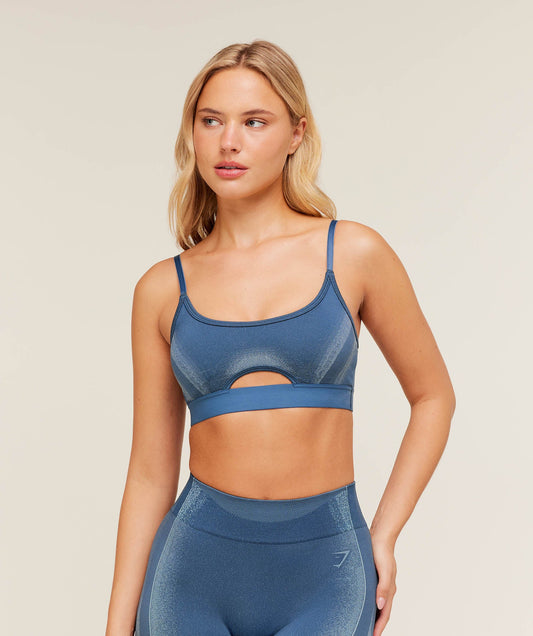 GSW-0121 Charge Seamless Sports Bra - Blue