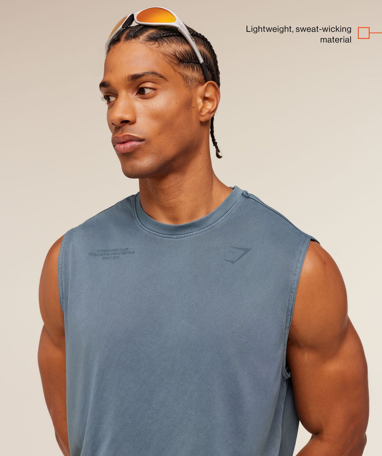 GS-0059 Conditioning Club Washed Tank - Iron Blue/Wash