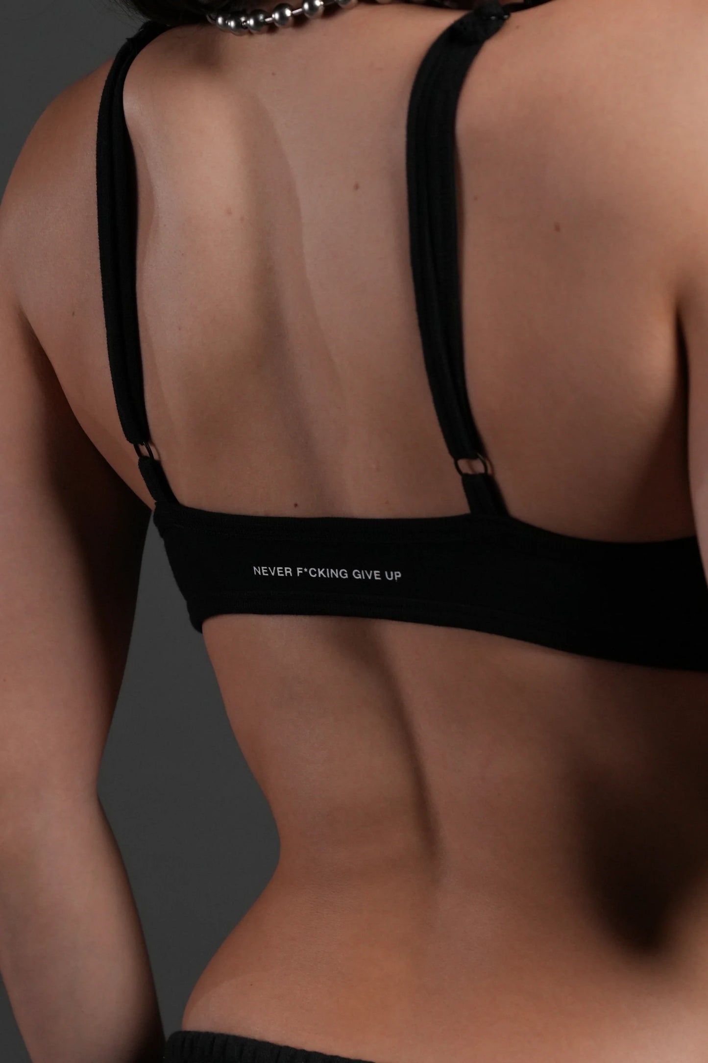 DSHE-0045 Dual “Eva” Triangle Bralette in Black