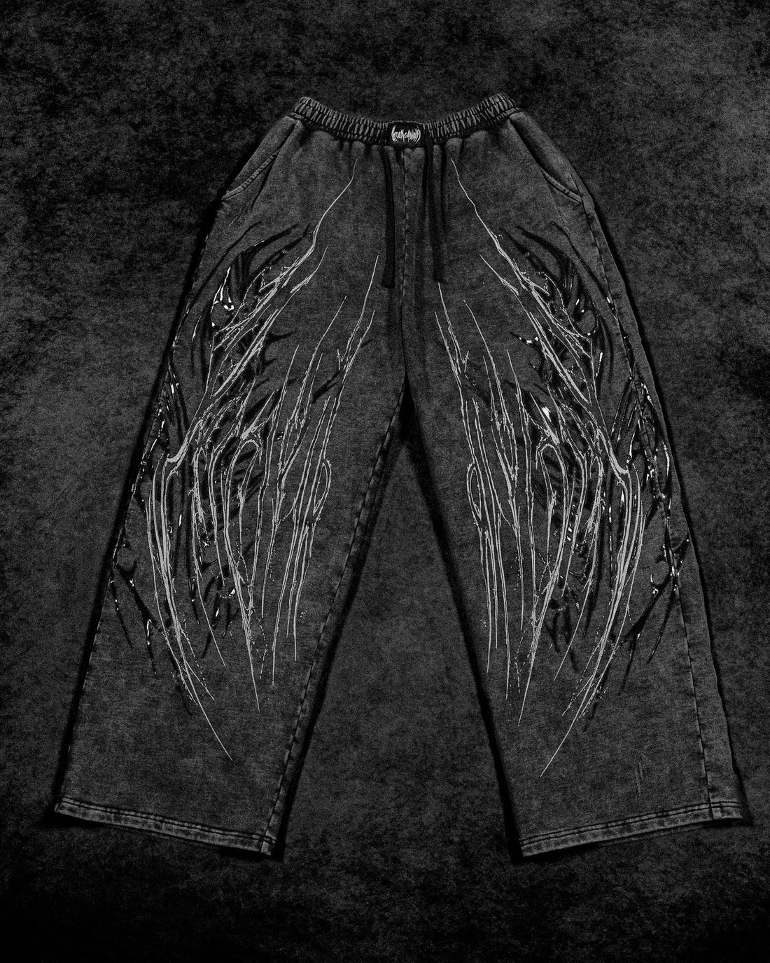 BD-0107 Venom Texture Symbiote Banana sweatpants [VINTAGE]