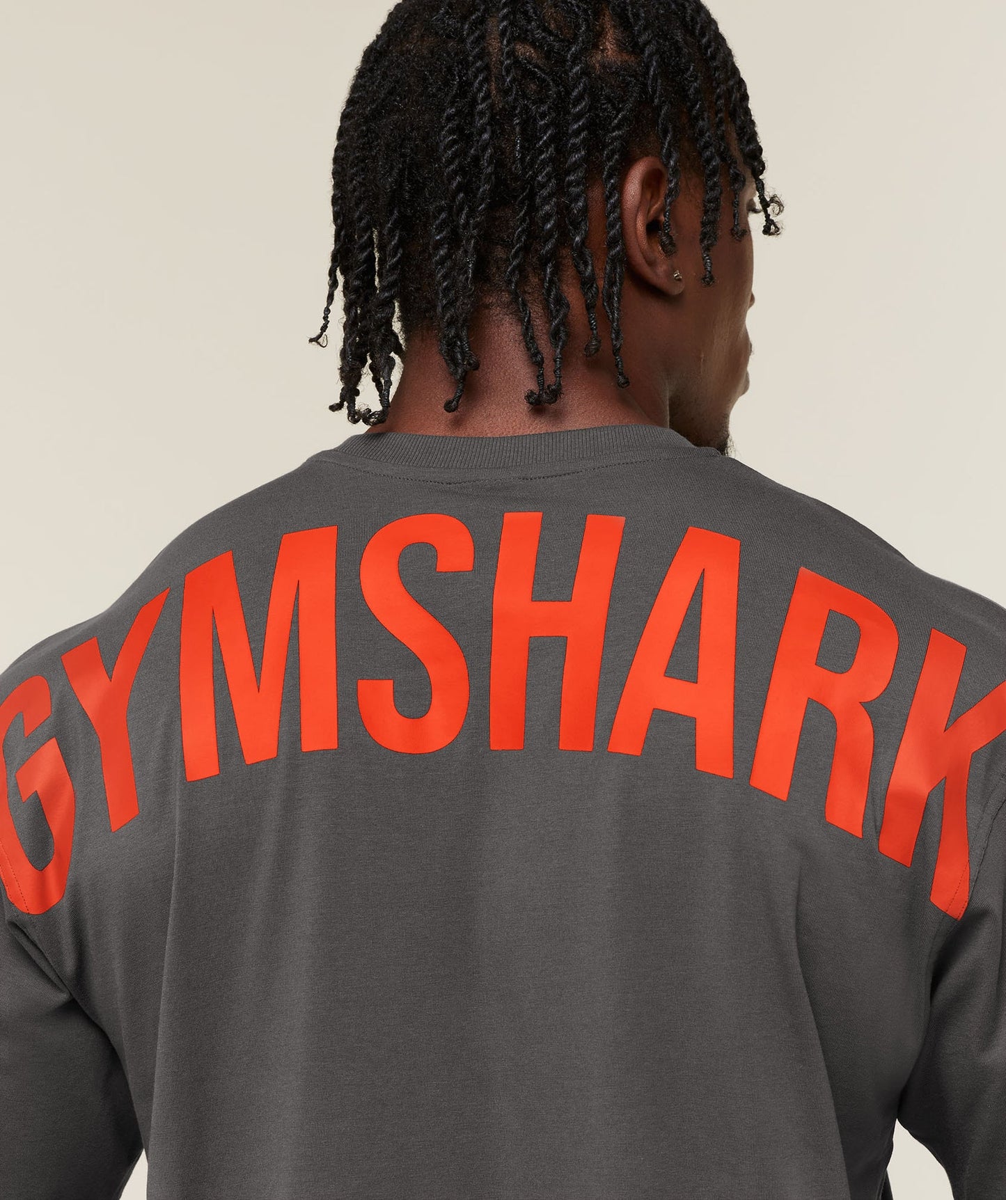 GS-0001 Power T-Shirt - Onyx Grey/Bold Orange
