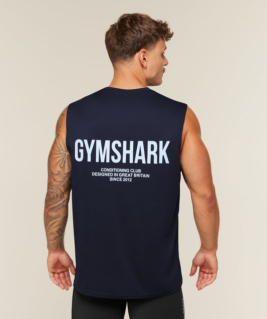 GS-0059 Conditioning Club Tank - Heavy Blue/Tranquil Blue