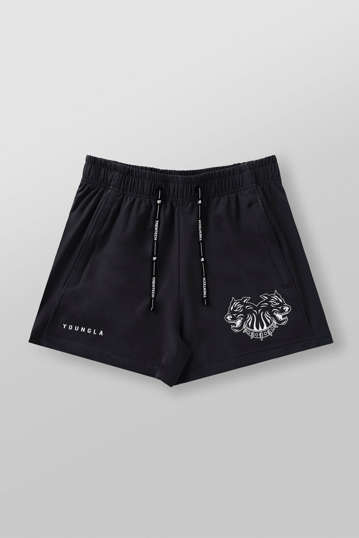 1012 - Tren Twins Quad Reveal Shorts - Black