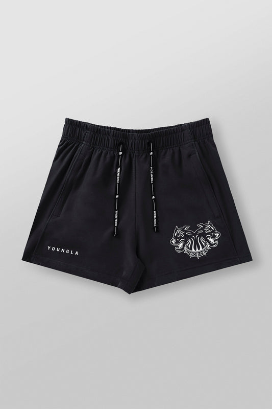 1012 - Tren Twins Quad Reveal Shorts - Black