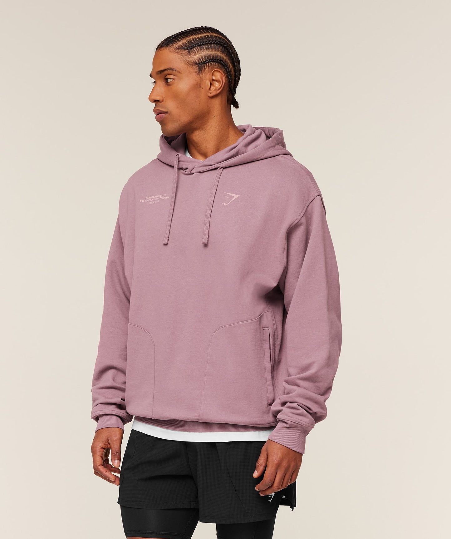 GS-0093 Conditioning Club Hoodie - GS Calm Pink/GS Light Pink