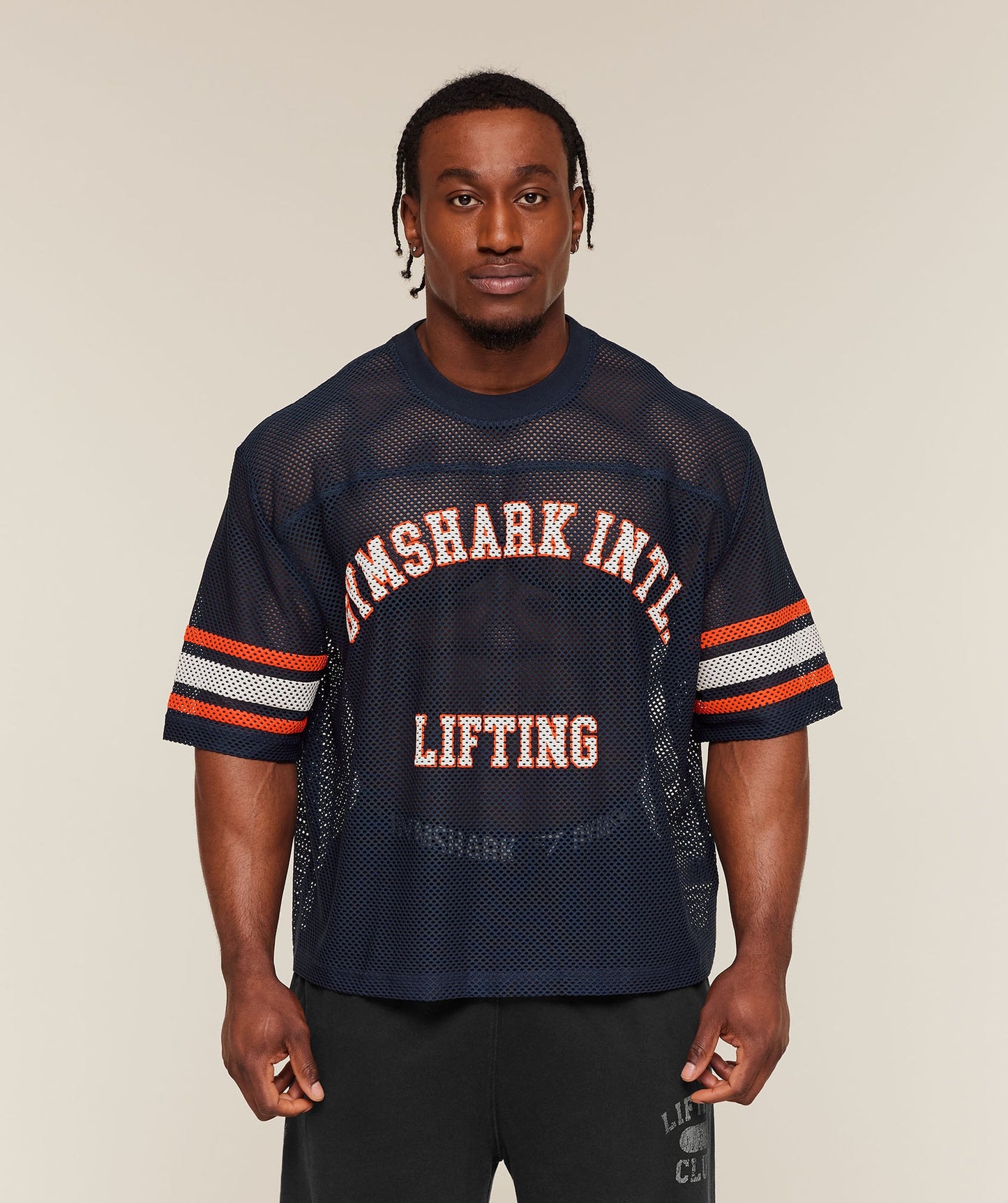GS-0114 Collective Mesh Contrast Jersey - Heavy Blue
