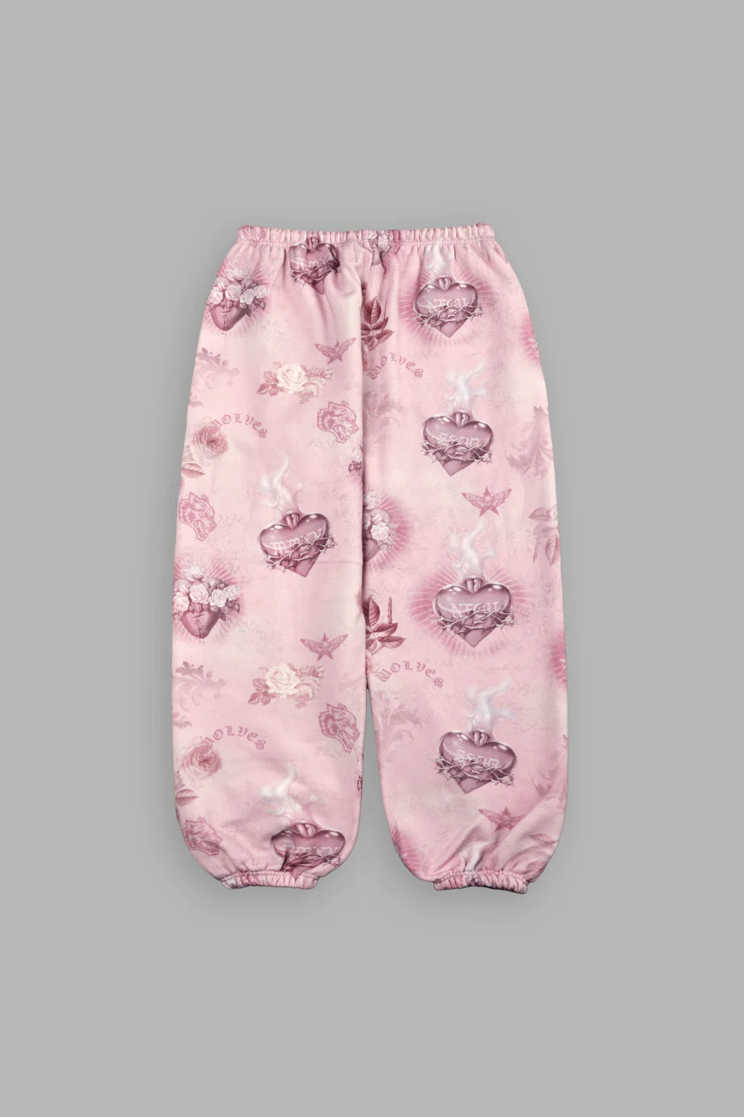 DS-0107 Sacred Path Unisex Lightweight Lounger Sweat Pants in Corazon de Devocion Tonal
