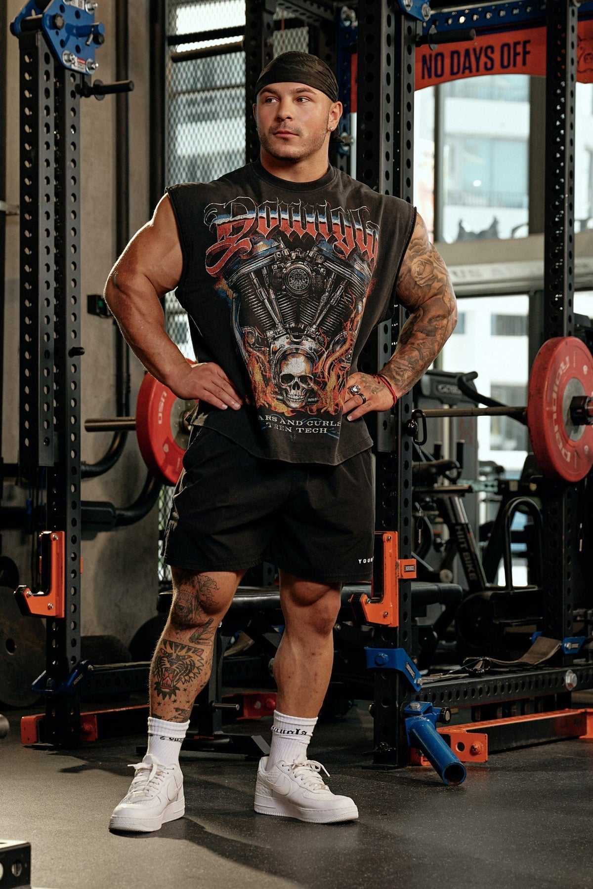 3032 - Cars & Curls - Cut-Offs - Hell Ride Black