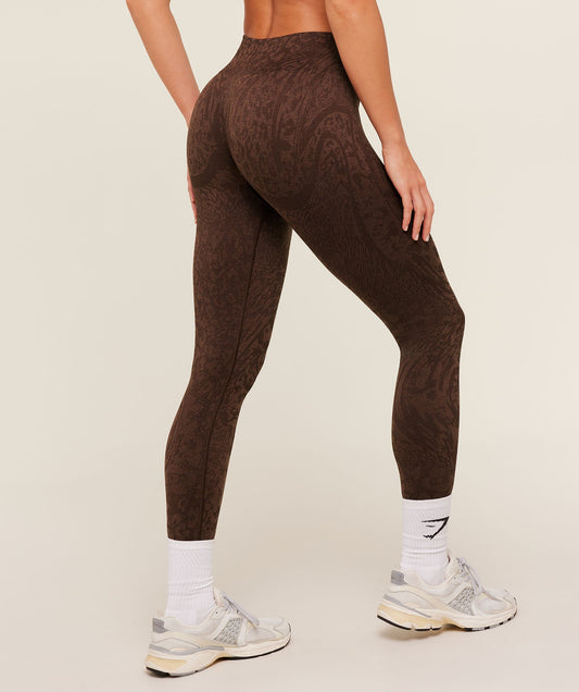 GSW-0078 Adapt Animal X Whitney Leggings - GS Archive Brown/GS Soft Brown