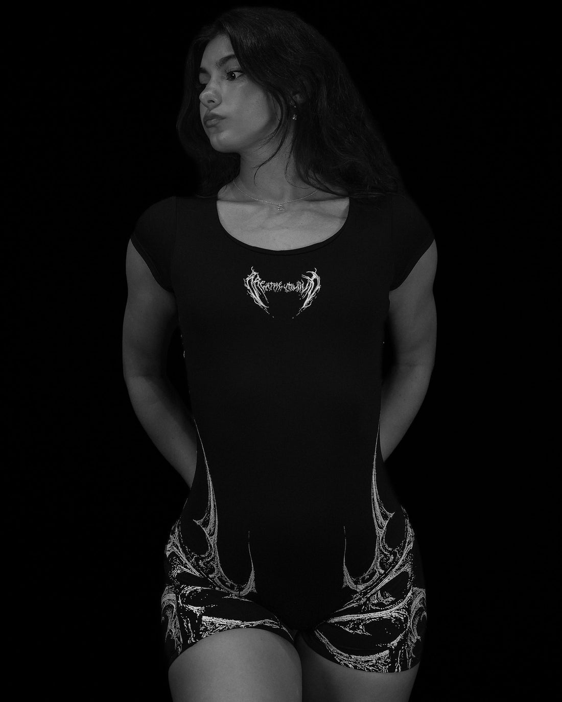 BD-0081 Women’s Void Tech™ Revenant Open Back Bodysuit [VOID BLACK]