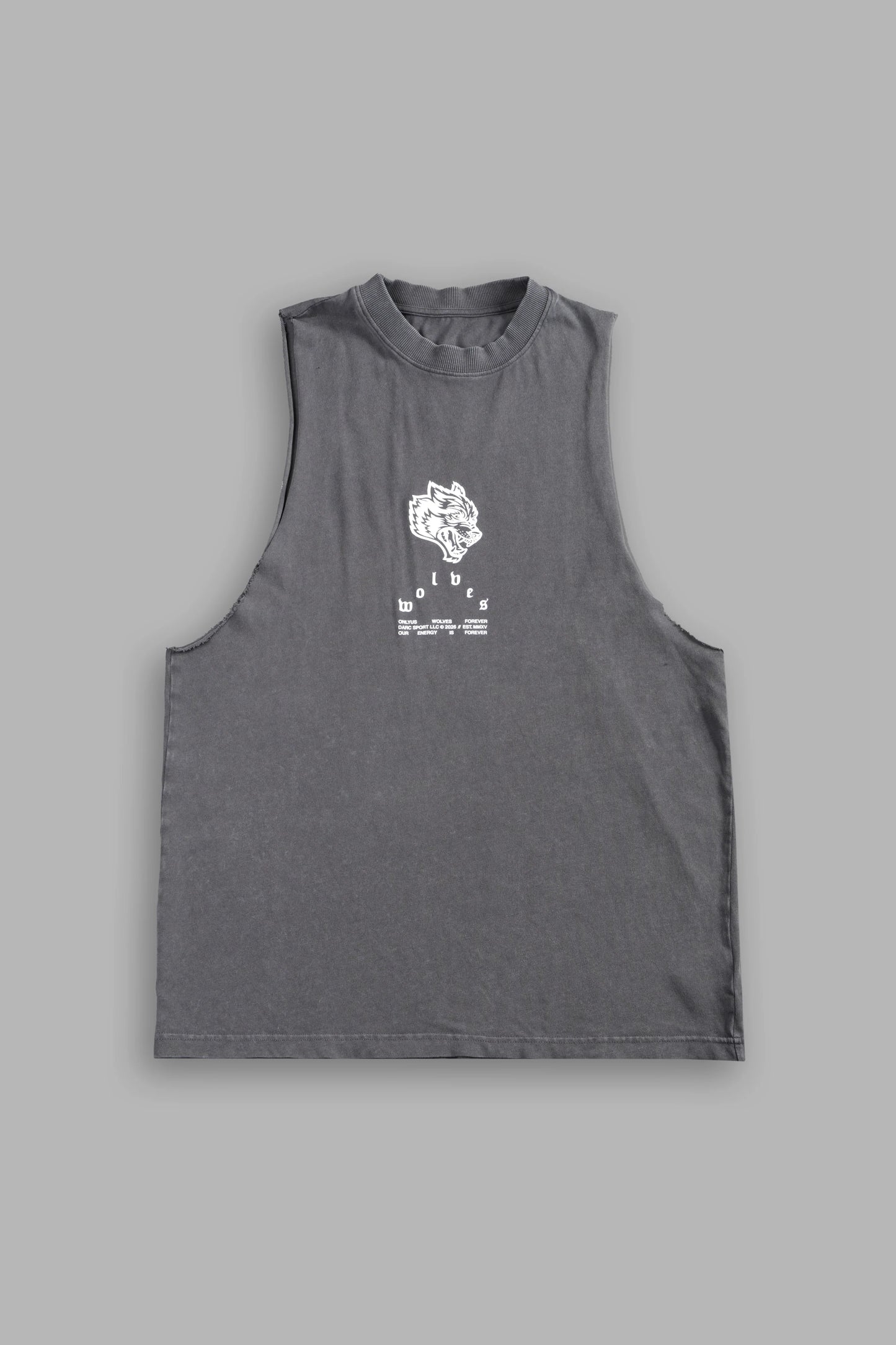 DS-0316 HALF MASK TOMMY MUSCLE TEE IN SLATE GRAY
