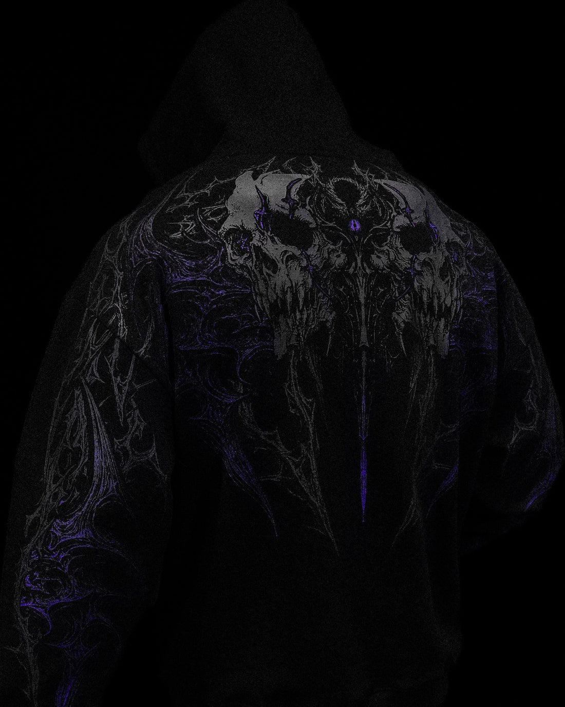 BD-0076 Eclipse Oversized Pullover Hoodie [MIDNIGHT]
