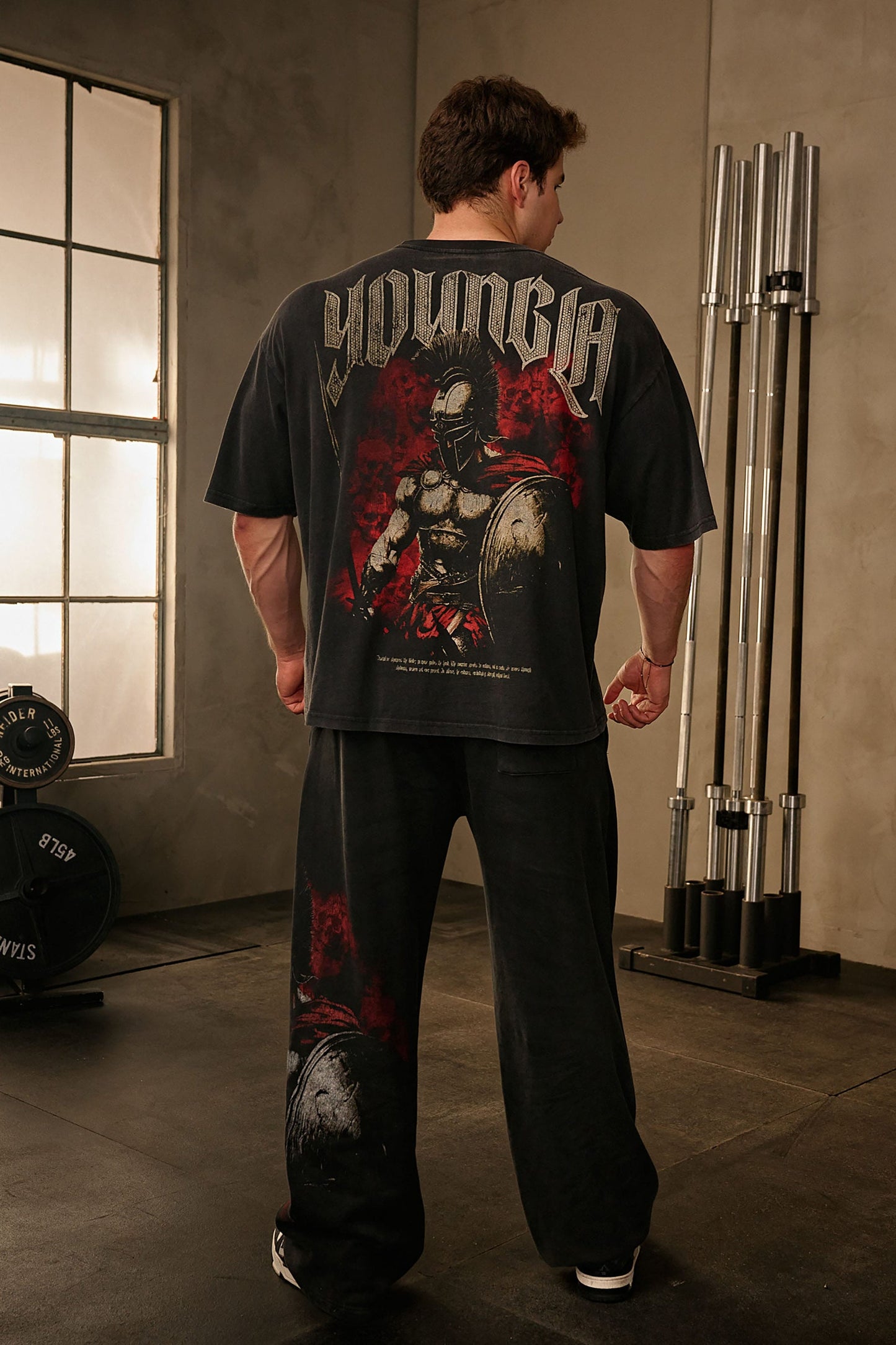 4135 - YLA x Axel - Spartan Tees - Black/Red