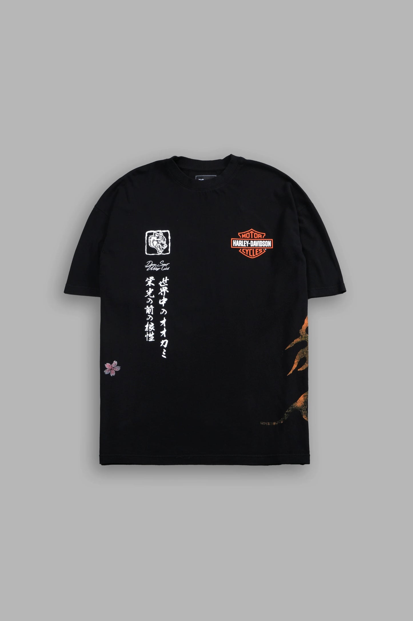 DS-0231 Geisha Inferno Side-By-Side Series Premium Tee in Black