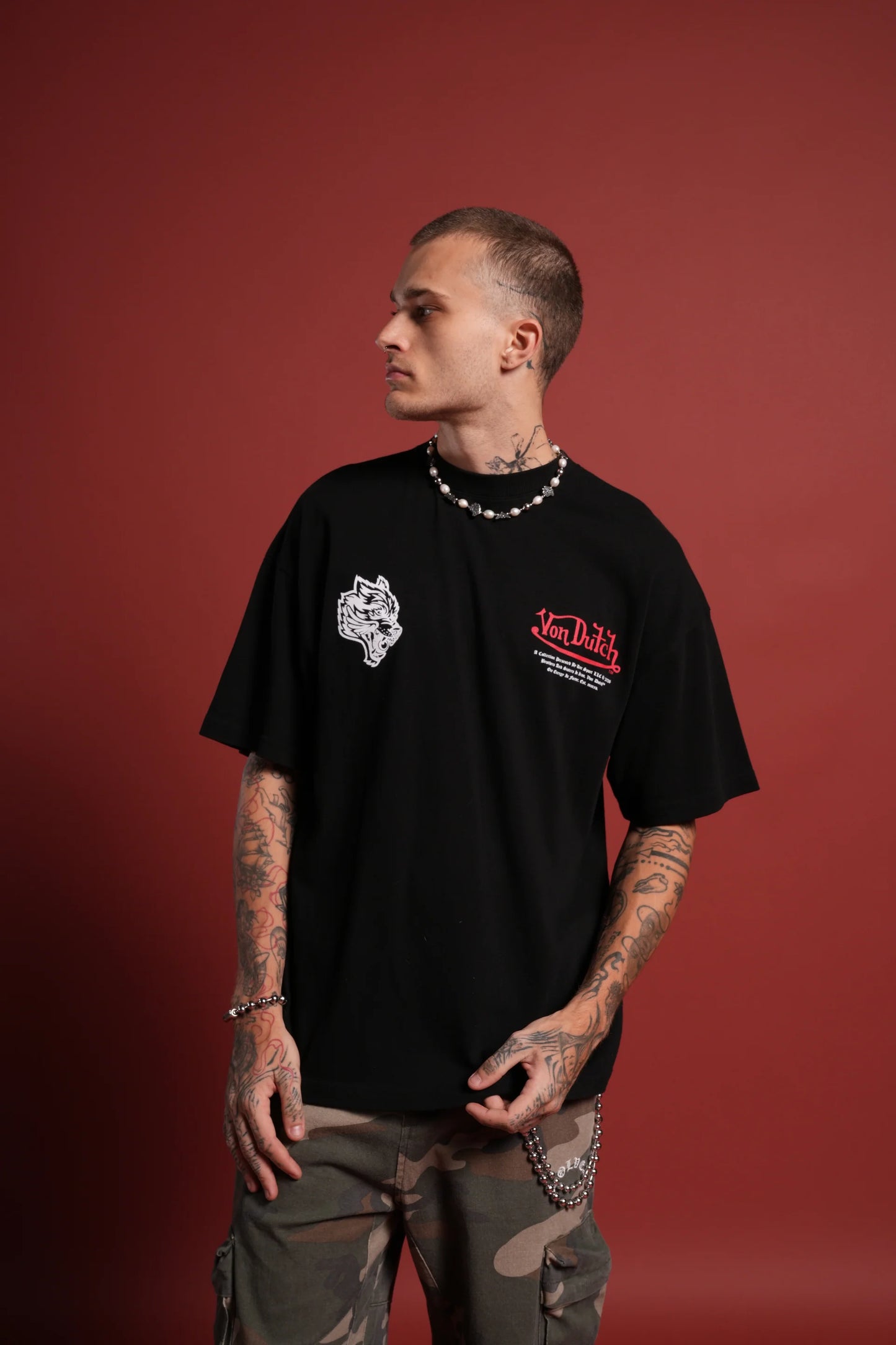 DS/VD-0078 Eye of the Beholder Premium Oversized Tee in Black