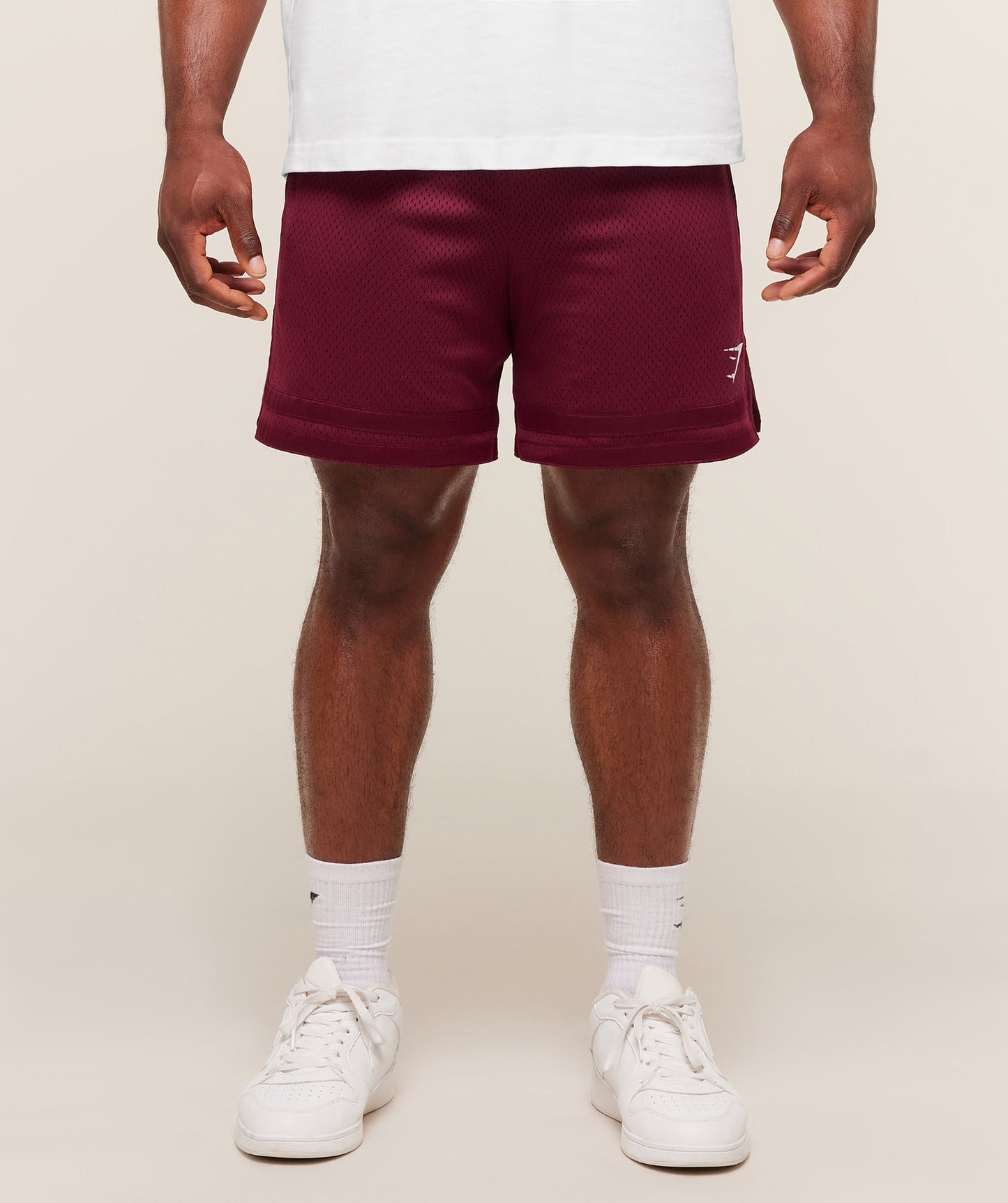 GS-0022 varsity Mesh Shorts - Rich Maroon