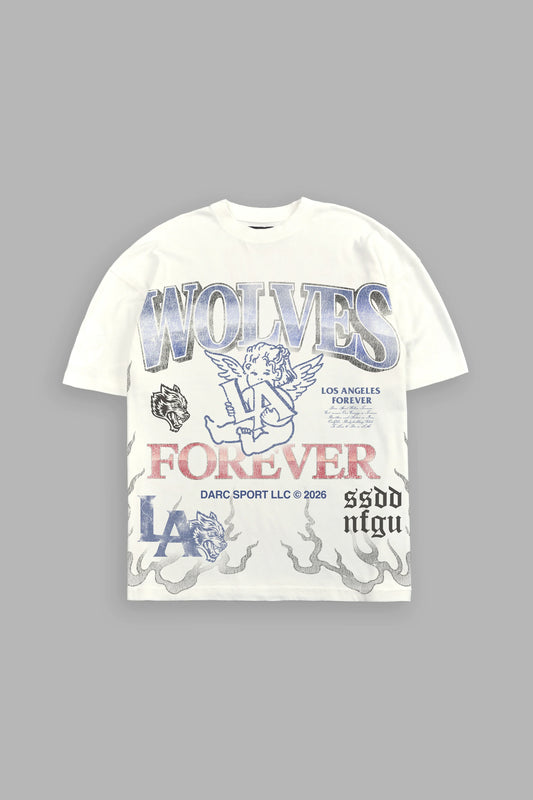 DS-0178 LA Heritage Premium Oversized Tee in Cream