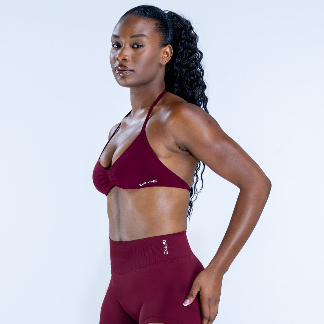 Impact Strappy Bra | Winter Berry