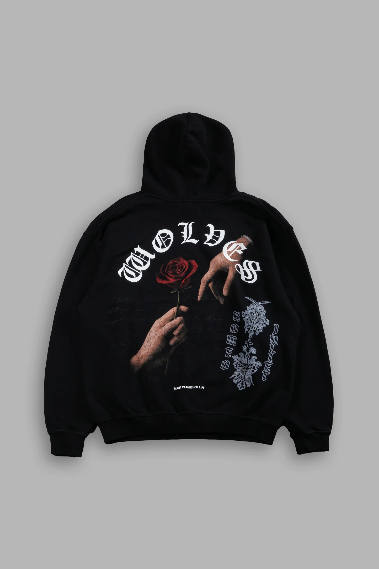DS-0100 Crossed Hearts “Pierce” Hoodie in Black