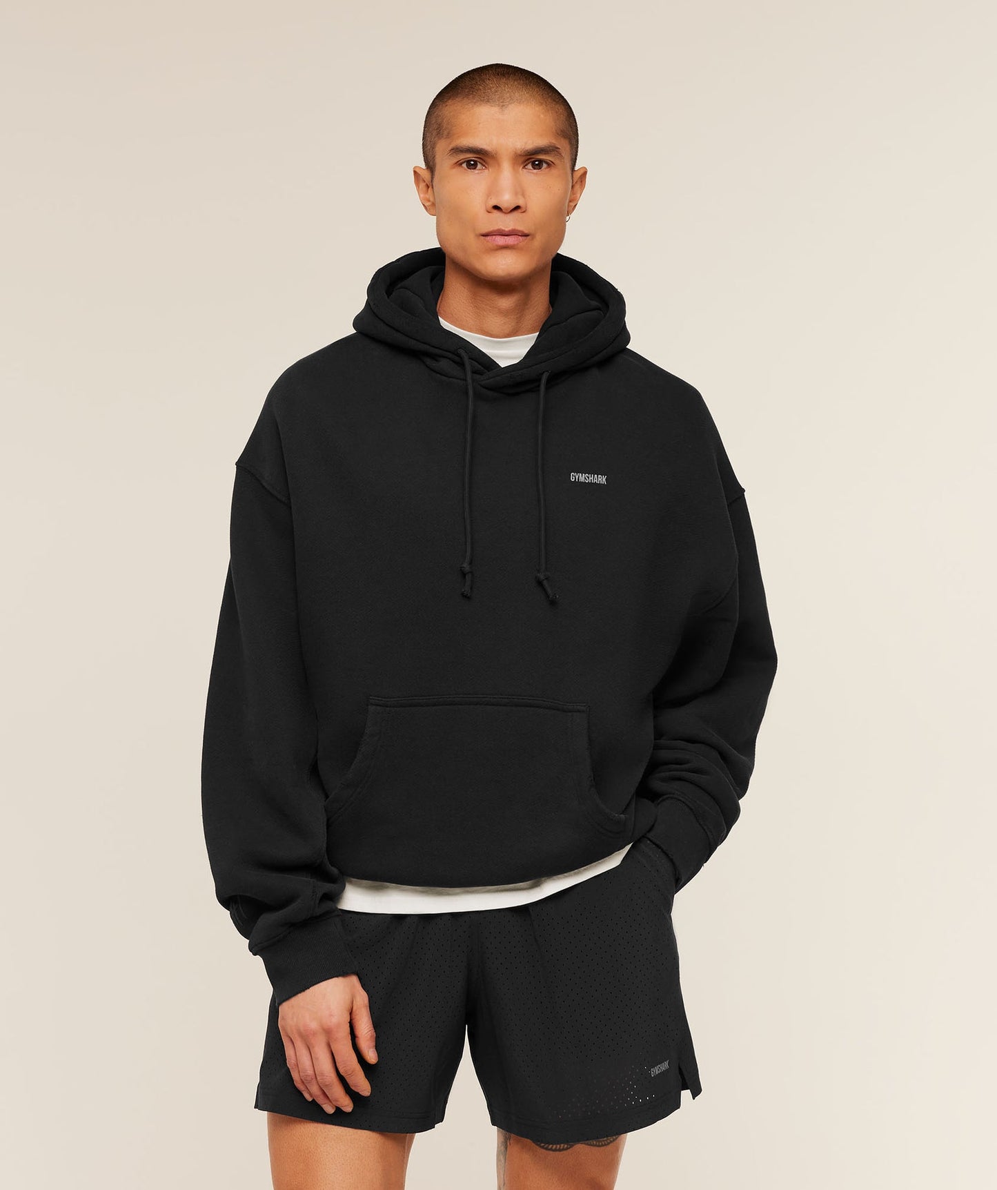 GS-0105 Gymshark x CBUM Washed Hoodie - Black