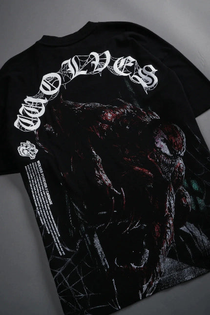 DS-0091 Carnage Forever Premium Oversized Tee in Black