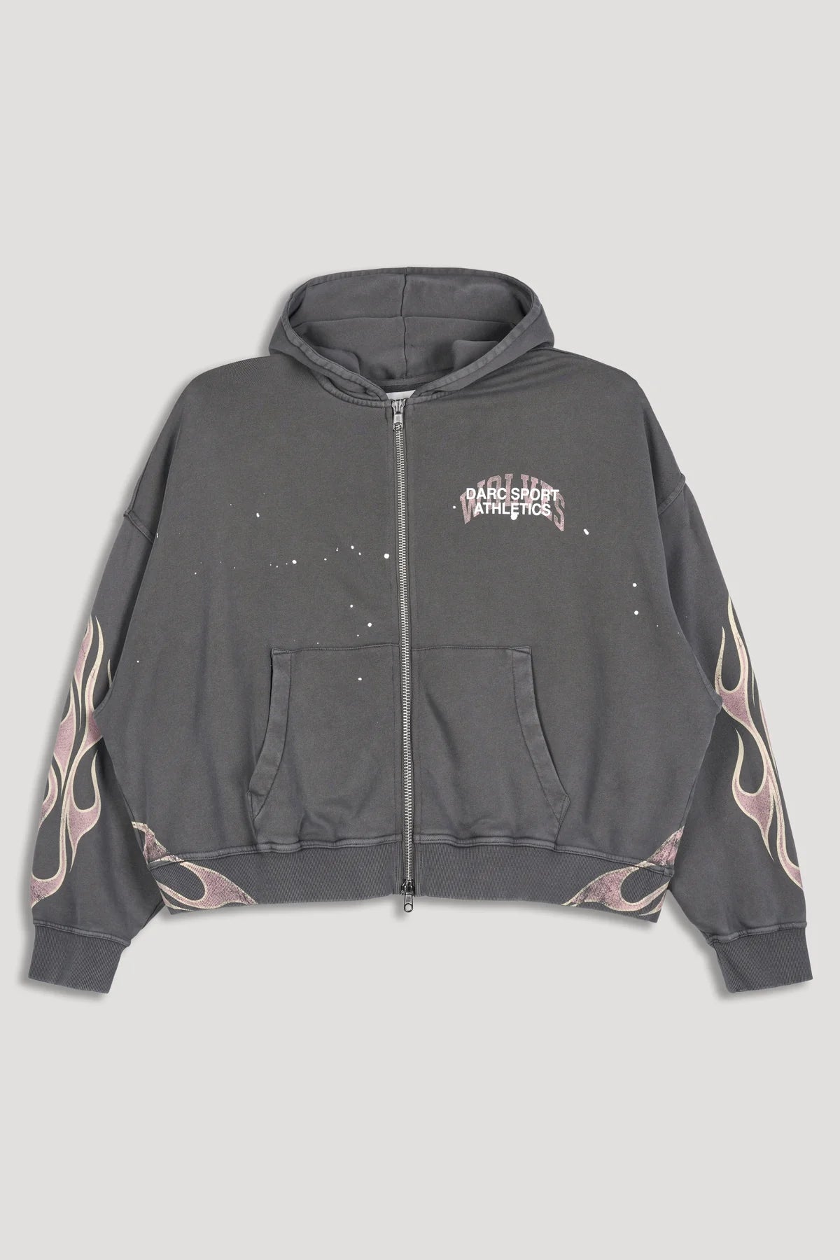 DS-0237 Hot Rod Vex Double Zip Hoodie in Slate Gray