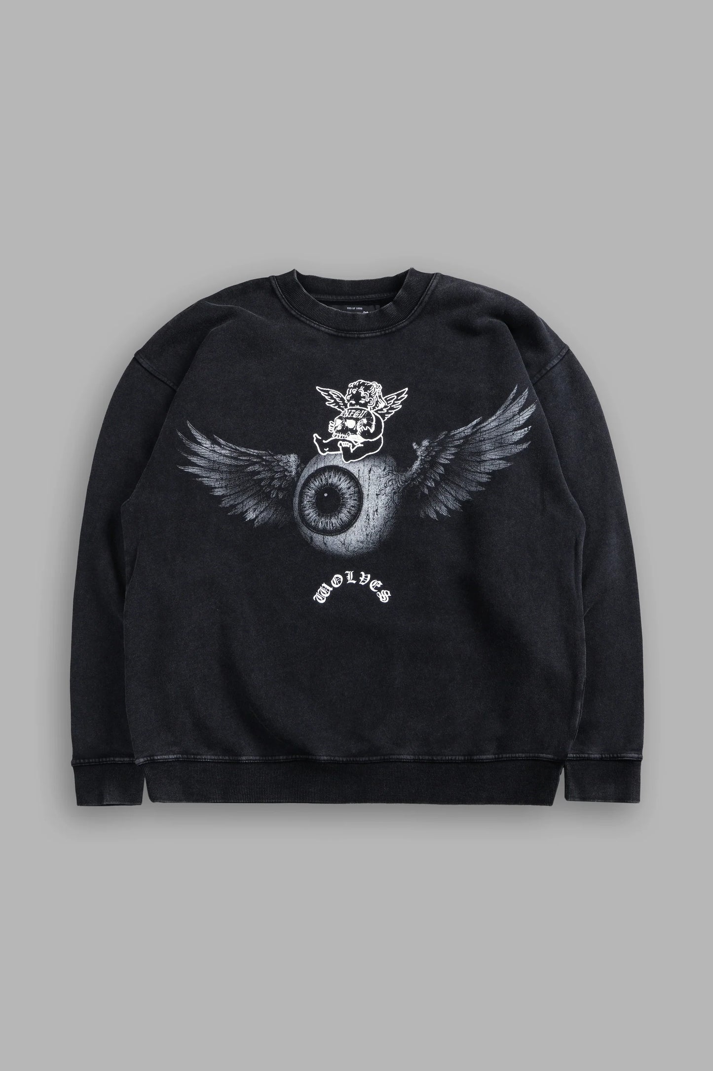 DS/VD-0126 Flight Club London Crew Neck in Black