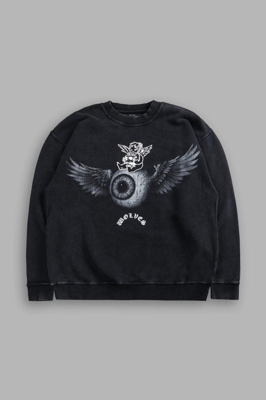 DS/VD-0126 Flight Club London Crew Neck in Black