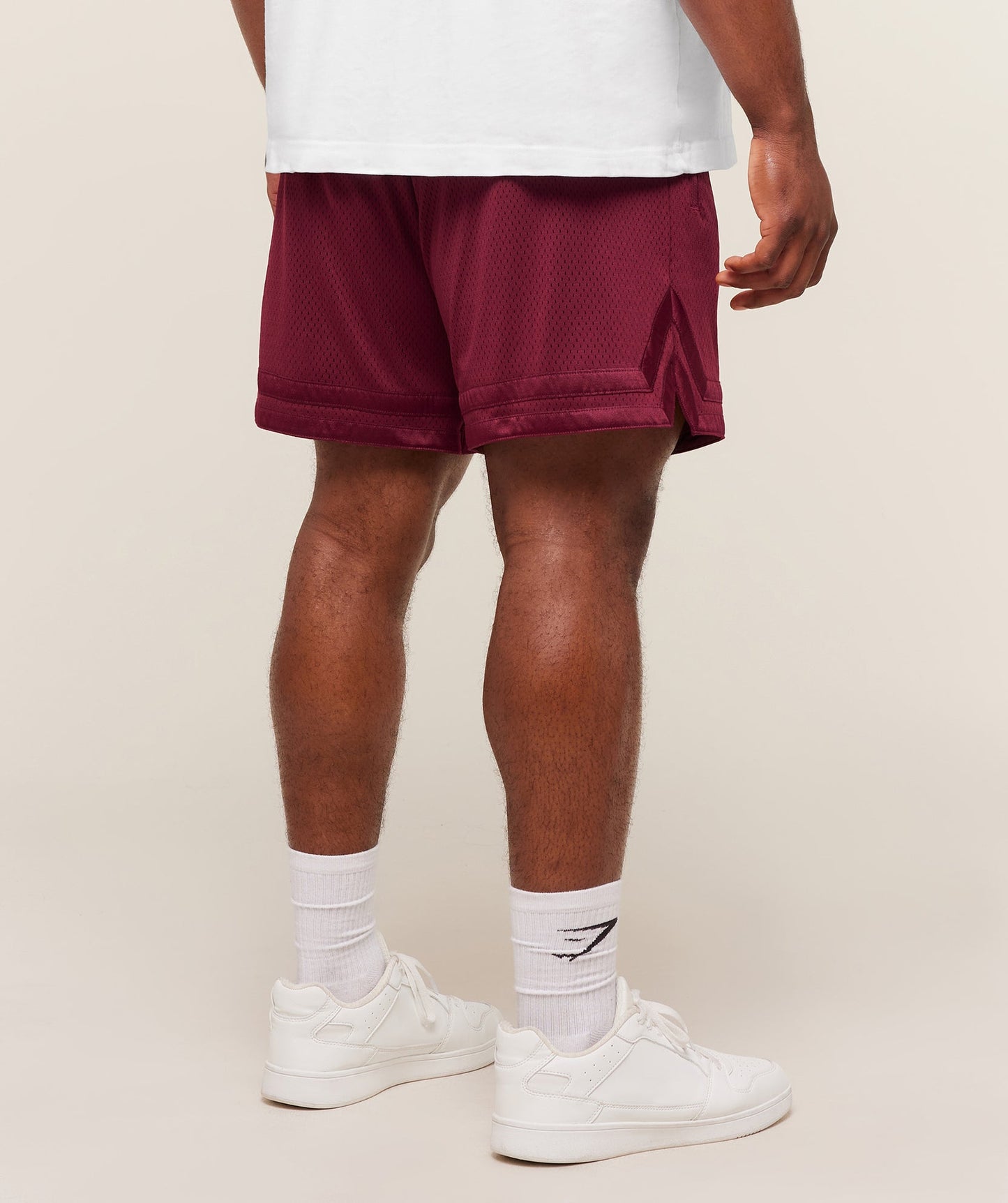GS-0022 varsity Mesh Shorts - Rich Maroon