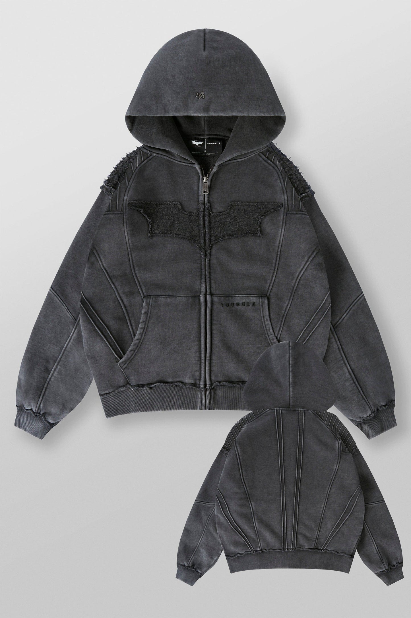 5209 - Batman Armored Zip-Ups - Grey Wash