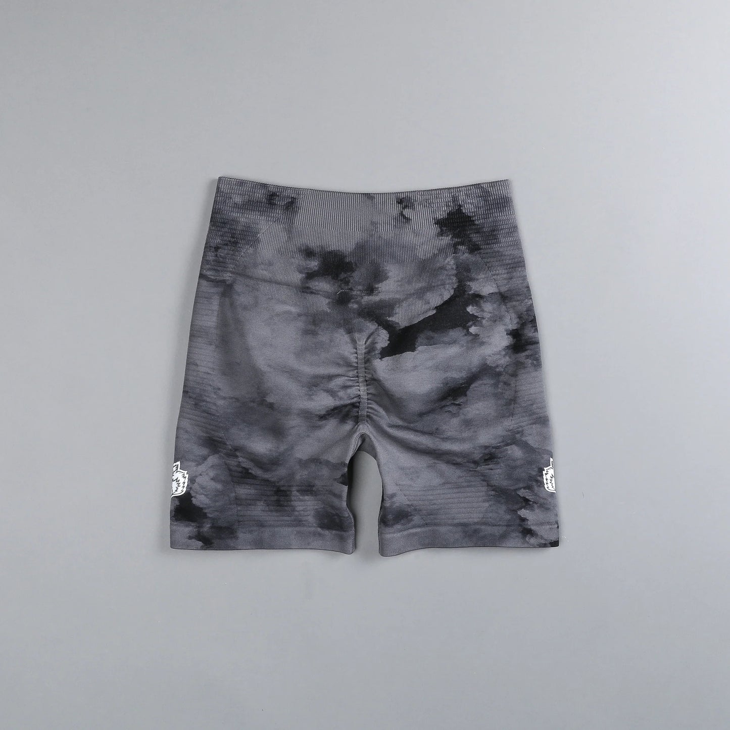 DSHE-0060 Dual Everson Seamless “Valencourt” Shorts in Black Ghost Clouds