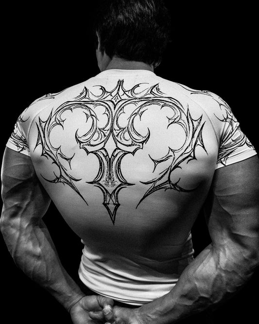 BD-0108 Void Tech™ Venom Texture shortsleeve Compression [DIVINE WHITE]